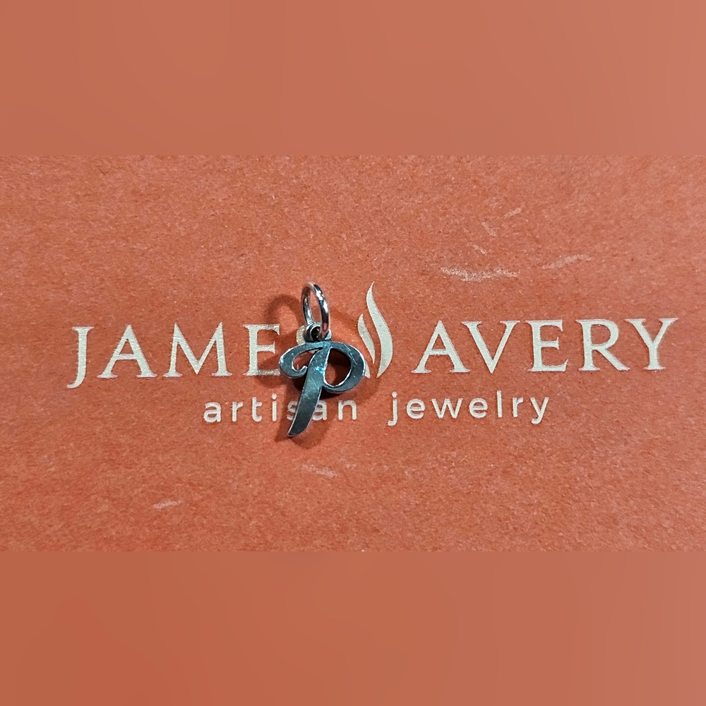 James Avery Sterling Initial charm "P"